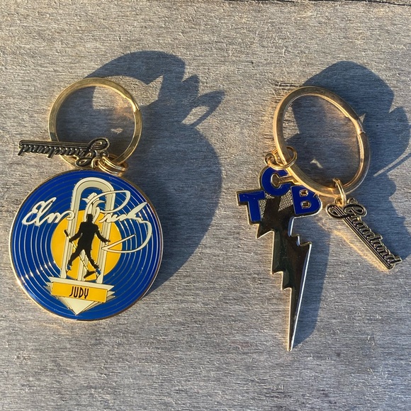 New! not ever used | Set of Two Graceland Key Rings - Picture 1 of 9
